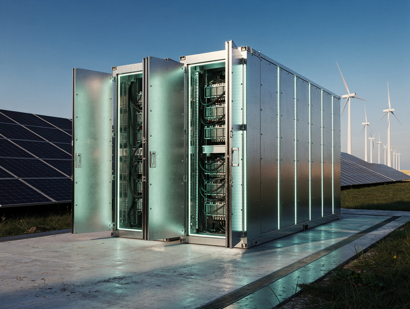 Großbatteriespeicher Hochdorf Visualisierung